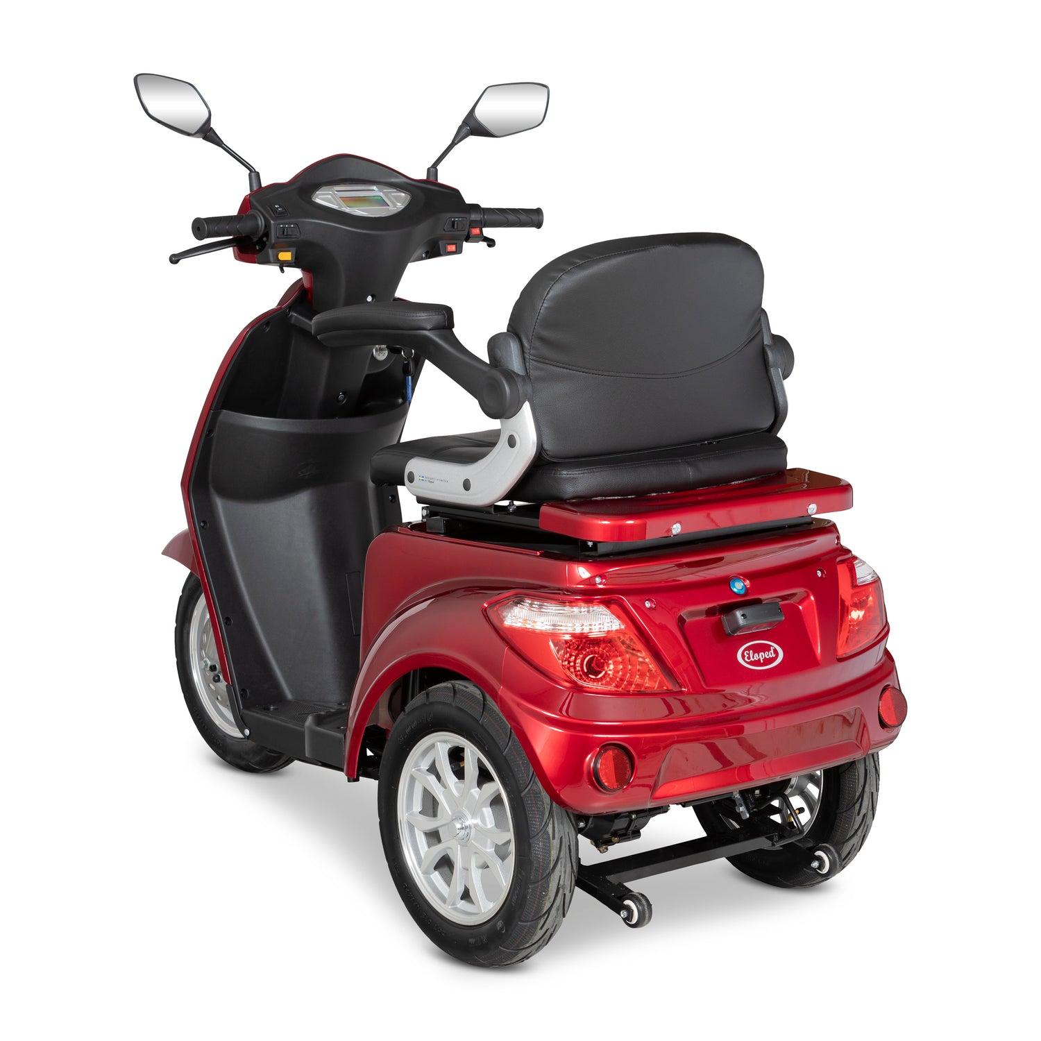 Röd promenadscooter med tre hjul - Eloped Scooty