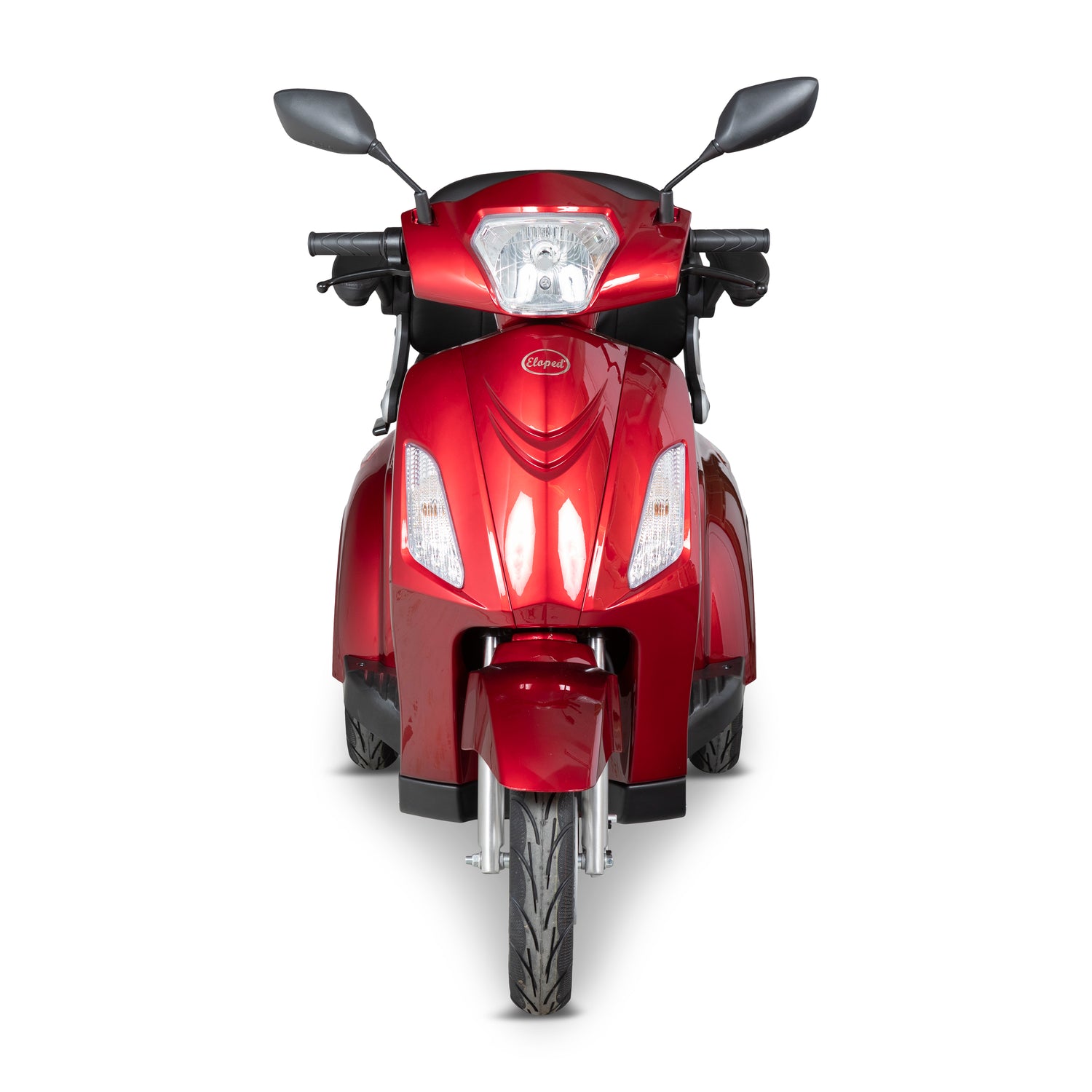 Röd promenadscooter med tre hjul - Eloped Scooty