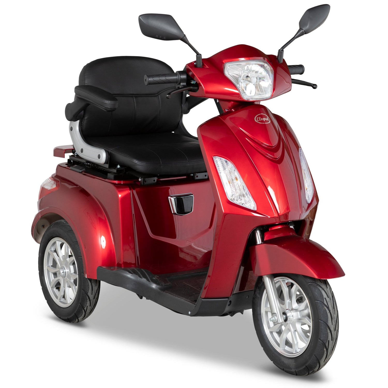 Röd promenadscooter med tre hjul - Eloped Scooty