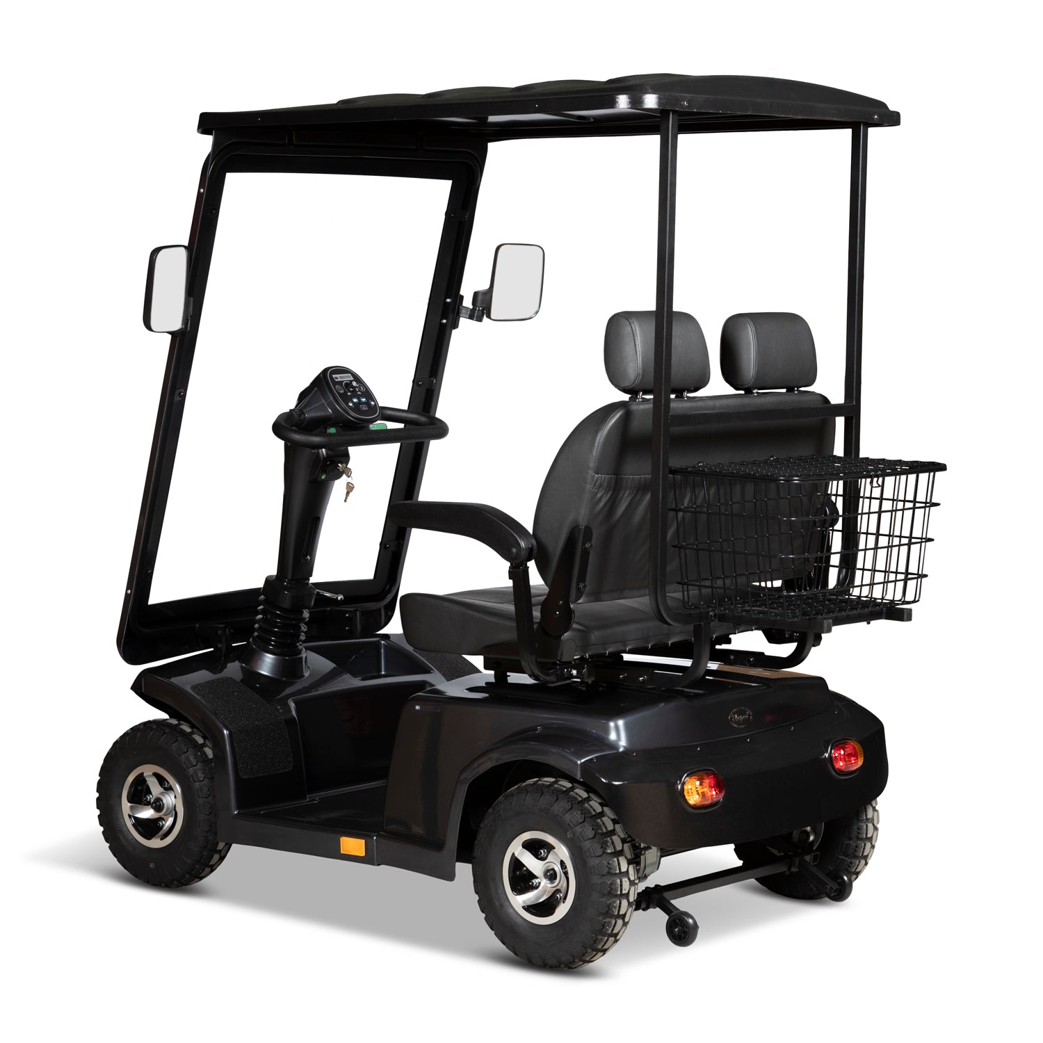 Promenadscooter för två - Eloped Quattro Duo Cabin Grå