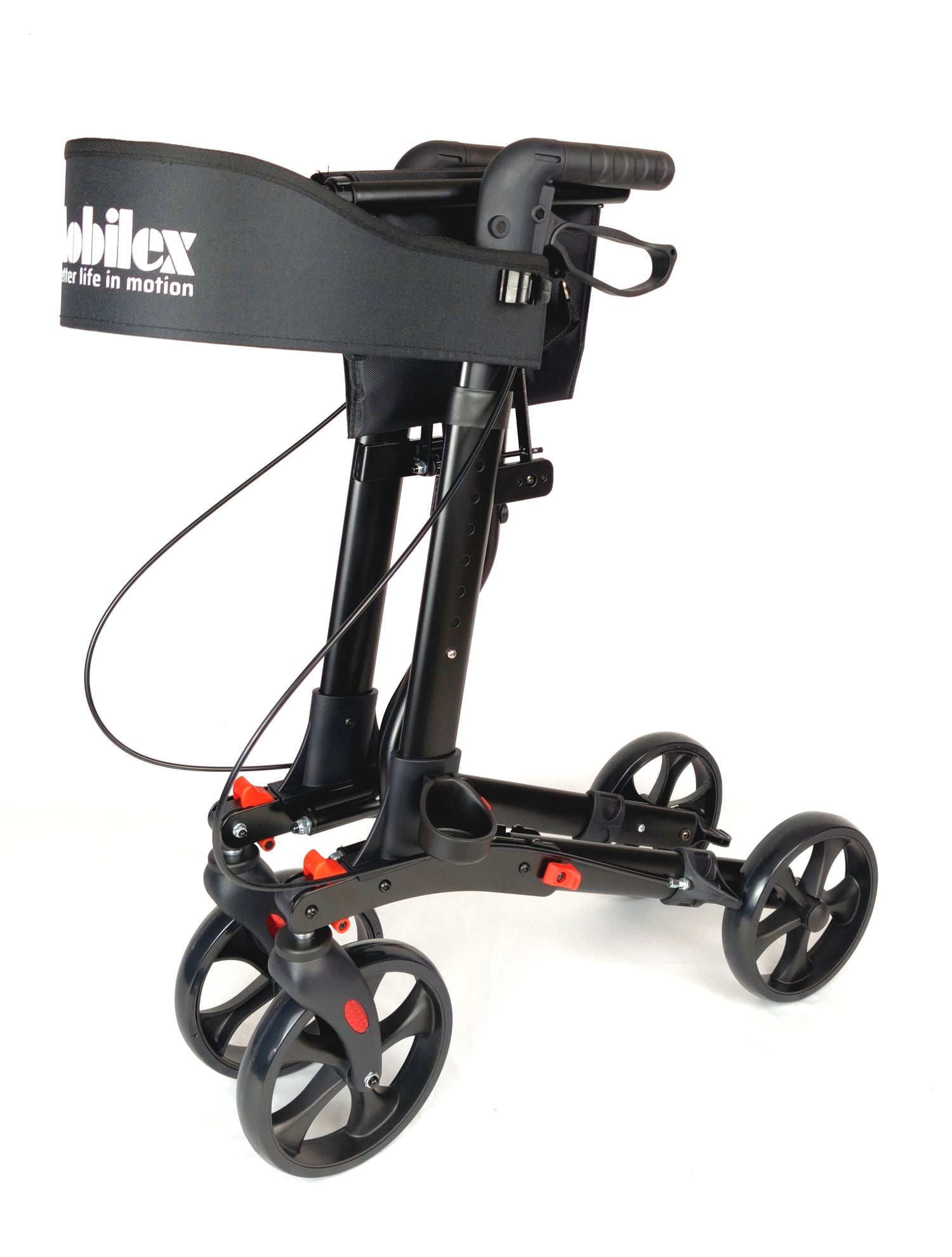 Black Pantor Compact Rollator SVART