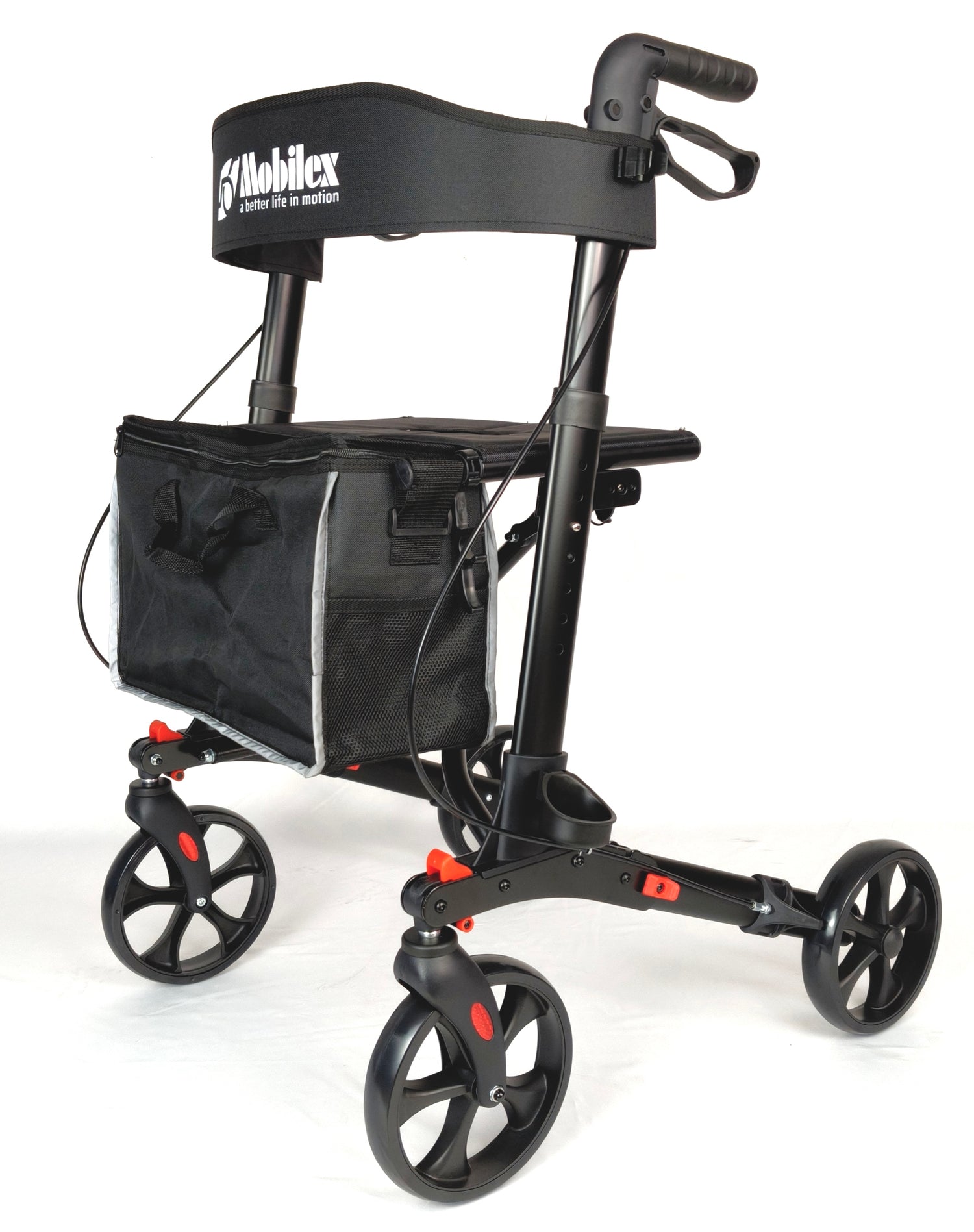 Black Pantor Compact Rollator SVART