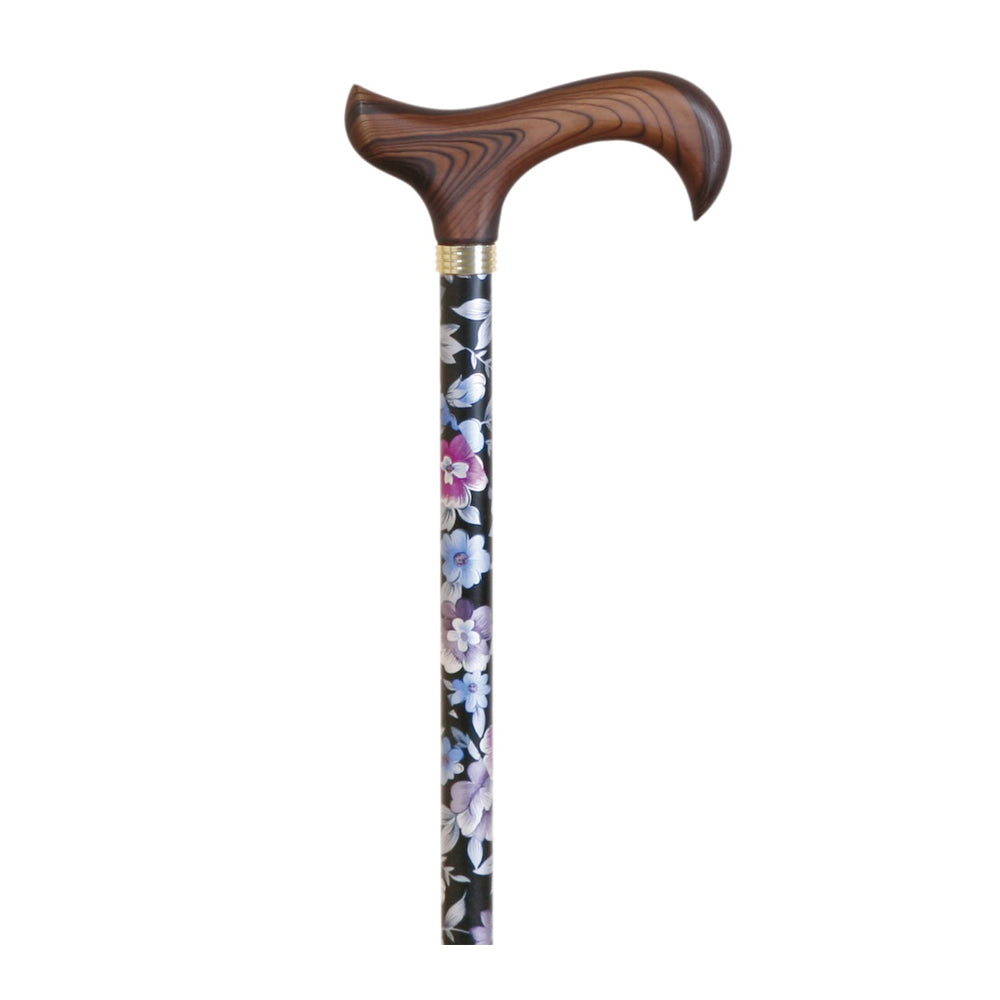 Cane with flowers adjustable