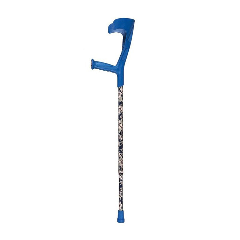 Crutch Blue with flowers foldable